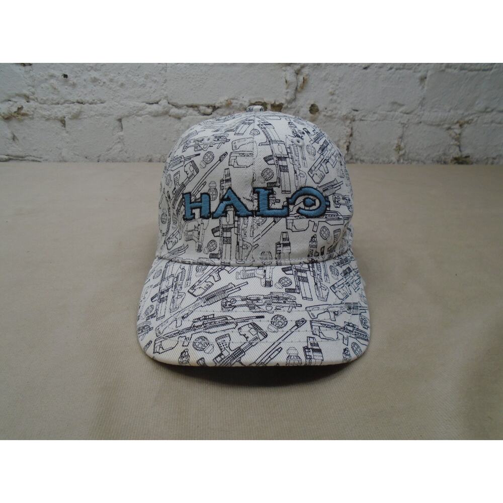 2009 Halo 3 Y2K AOP Hat Baseball Cap Promo RARE Microsoft XBOX 360 Master Chief